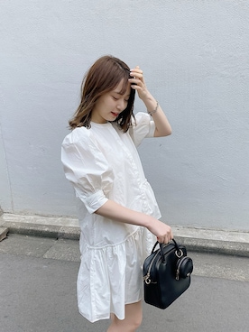 「Chico（チコ）のアイテム（チュニック）」を使った、nagochanさん（レディース・156cm）の春コーディネート