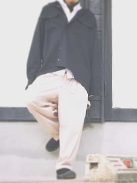 「シャツオンシャツ」｜涼さんさん（メンズ・170cm）の春コーディネート