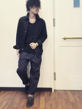 「PADRONE（パドローネ）のアイテム（スリッポン）」を使った、涼さんさん（メンズ・170cm）の春コーディネート