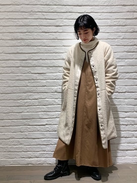 「URBAN RESEARCH Sonny Label（アーバンリサーチサニーレーベル）のアイテム（その他アウター）」を使った、nakanishiさん（レディース・157cm）の冬コーディネート