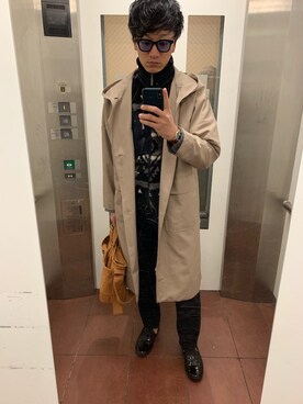 「アイテム（トレンチコート）」を使った、coupeさん（メンズ・178cm・20代）の春コーディネート