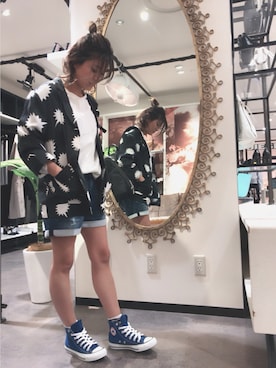 「DIESEL（ディーゼル）のアイテム（テーラードジャケット）」を使った、yuiさん（レディース・156cm）の春コーディネート