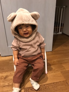 「おんなのこコーデ」｜「アイテム（チノパンツ）」を使った、そらさん（キッズ・80cm）の秋コーディネート