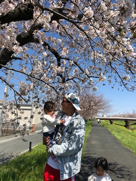 「花見コーデ」｜「アイテム（キャップ）」を使った、KKKOOOGさん（メンズ・171cm）の春コーディネート