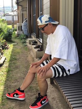 「サングラススタイル」｜「アイテム（キャップ）」を使った、KKKOOOGさん（メンズ・171cm）の春コーディネート