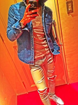 「THE STRAND（ストランド）のアイテム」を使った、Hiroya Chinoさん（メンズ・172cm）の冬コーディネート