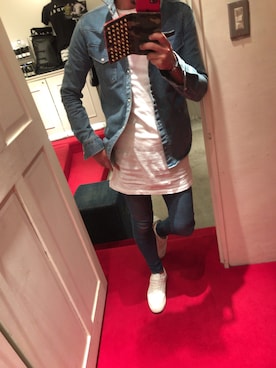 「THE STRAND（ストランド）のアイテム」を使った、Hiroya Chinoさん（メンズ・172cm）の冬コーディネート