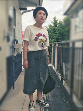 「GRL（グレイル）のアイテム（ピアス（両耳用））」を使った、nozothさん（レディース・153cm）の夏コーディネート