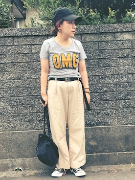 「e.r.g*（イーアールジー）のアイテム（パンツ）」を使った、nozothさん（レディース・153cm）の夏コーディネート