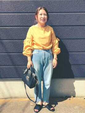 「GRL（グレイル）のアイテム（ピアス（両耳用））」を使った、nozothさん（レディース・153cm）の秋コーディネート