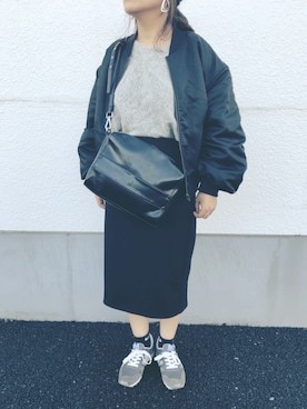 「GRL（グレイル）のアイテム（ピアス（両耳用））」を使った、nozothさん（レディース・153cm）の秋コーディネート