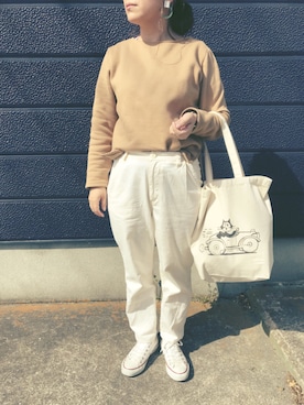 「CONVERSE（コンバース）のconverse（コンバース） ALL STAR OX（オールスターOX）（スニーカー）」を使った、nozothさん（レディース・153cm）の春コーディネート