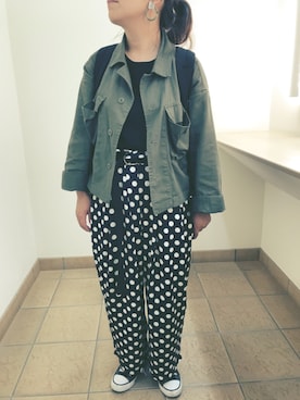 「titivate（ティティベイト）のアイテム（ピアス（両耳用））」を使った、nozothさん（レディース・153cm）の春コーディネート