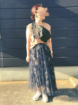 「CONVERSE（コンバース）のconverse（コンバース） ALL STAR OX（オールスターOX）（スニーカー）」を使った、nozothさん（レディース・153cm）の夏コーディネート