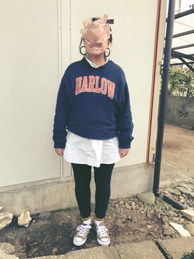 「SLOBE citron.（スローブシトロン）のアイテム（アクセサリー）」を使った、nozothさん（レディース・153cm）の冬コーディネート