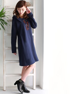 「REAL CUBE（リアルキューブ）のアイテム」を使った、REALCUBEさん（レディース・163cm）の冬コーディネート