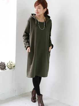 「REAL CUBE（リアルキューブ）のアイテム」を使った、REALCUBEさん（レディース・154cm）の冬コーディネート