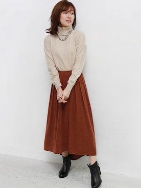 「REAL CUBE（リアルキューブ）のアイテム」を使った、REALCUBEさん（レディース・154cm）の冬コーディネート