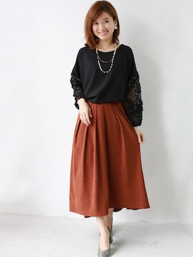 「REAL CUBE（リアルキューブ）のアイテム」を使った、REALCUBEさん（レディース・154cm）の冬コーディネート