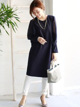 「REAL CUBE（リアルキューブ）のアイテム」を使った、REALCUBEさん（レディース・154cm）の春コーディネート