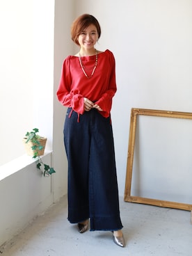 「REAL CUBE（リアルキューブ）のアイテム」を使った、REALCUBEさん（レディース・154cm）の春コーディネート