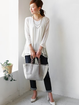 「REAL CUBE（リアルキューブ）のアイテム（アクセサリー）」を使った、REALCUBEさん（レディース・163cm）の春コーディネート