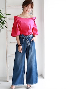 「REAL CUBE（リアルキューブ）のアイテム」を使った、REALCUBEさん（レディース・154cm）の夏コーディネート