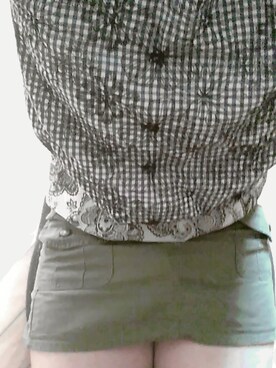 「QEENS COURTのアイテム（トップス、ブルー系）」を使った、ゆんゆんさん（メンズ・178cm）の夏コーディネート