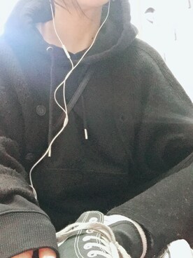 「AZUL by moussy（アズールバイマウジー）のアイテム（タンクトップ）」を使った、arkさん（レディース・154cm）の冬コーディネート