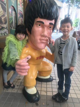 「ARCH & LINE（アーチアンドライン）のアイテム（ジャケット/アウター）」を使った、Shinyu Houさん（キッズ・120cm）の冬コーディネート