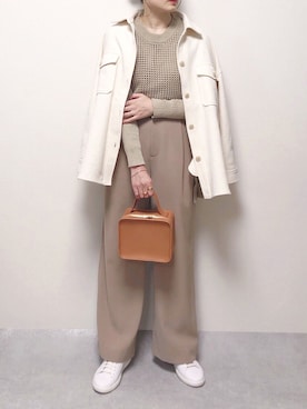 「FIKA（フィカ）のアイテム（トップス）」を使った、shiiさん（レディース・159cm）の春コーディネート