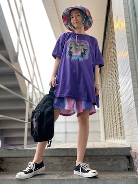 CandyStripper_mikiさん（レディース・162cm）の夏コーディネート