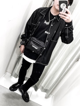 「Chrome Hearts」｜「アイテム（ローファー）」を使った、B.Bambiさん（メンズ・164cm）の春コーディネート
