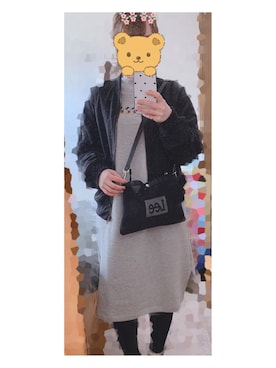 「Honeys（ハニーズ）のアイテム（MA-1）」を使った、𝑚𝑖𝑖𝑐ℎ𝑎𝑛♥︎♡︎さん（レディース・160cm）の秋コーディネート