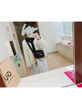 「ドッキングワンピ」｜「アイテム（ブルゾン）」を使った、𝑚𝑖𝑖𝑐ℎ𝑎𝑛♥︎♡︎さん（レディース・160cm）の冬コーディネート