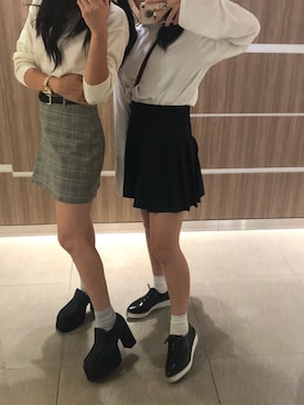 「H&M（エイチ・アンド・エム）のアイテム（腕時計）」を使った、マ イさん（レディース・155cm）の秋コーディネート