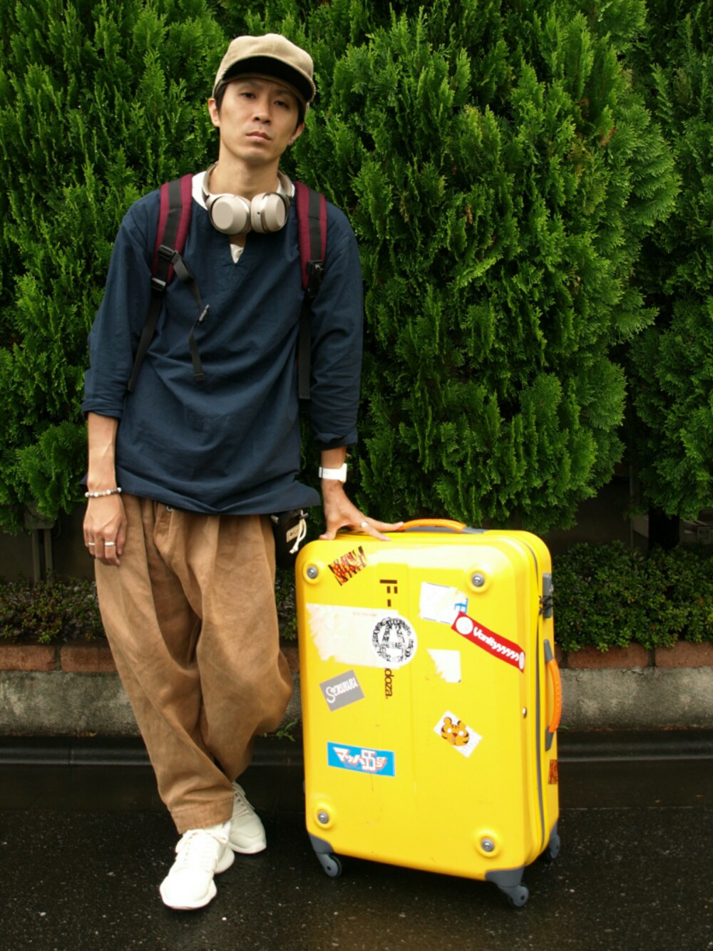 走一路｜mendozaのスーツケース/キャリーバッグを使ったコーディネート
