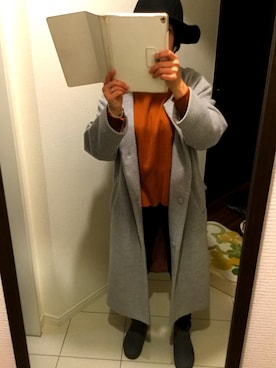 「Omekashi（オメカシ）のアイテム（その他アウター）」を使った、Ai Asakaさん（レディース・157cm）の冬コーディネート