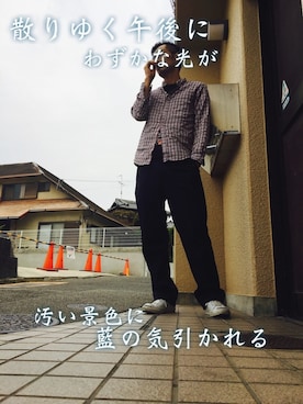 「トラベラーズノート」｜鱒主さん（メンズ・170cm）の夏コーディネート