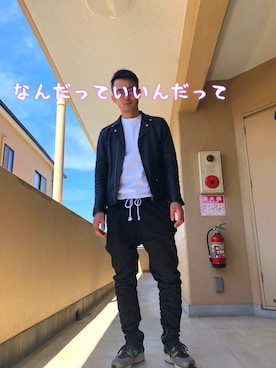 「ハラチ」｜「アイテム（ジャケット/アウター）」を使った、鱒主さん（メンズ・170cm）の春コーディネート