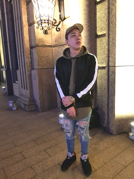 「GUUCI」｜ZION P (MC耀宗）さん（メンズ・170cm）の冬コーディネート