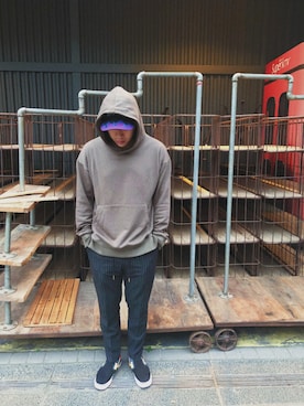 「VANS（バンズ）のアイテム（その他シューズ）」を使った、ZION P (MC耀宗）さん（メンズ・170cm）の冬コーディネート