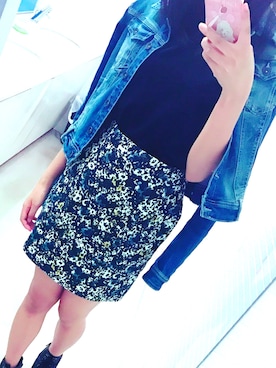「stradivarius（ストラディバリウス）のアイテム（デニムジャケット）」を使った、na*さん（レディース・167cm）の秋コーディネート