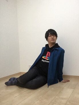 「Right-on（ライトオン）のアイテム（ナイロンジャケット）」を使った、とっとこイキッ太郎さん（メンズ・172cm）の春コーディネート