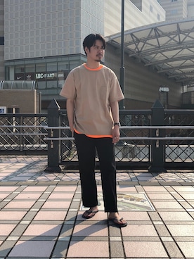 「CYDERHOUSE（サイダーハウス）のアイテム（アクセサリー）」を使った、yattoさん（メンズ・180cm）の夏コーディネート