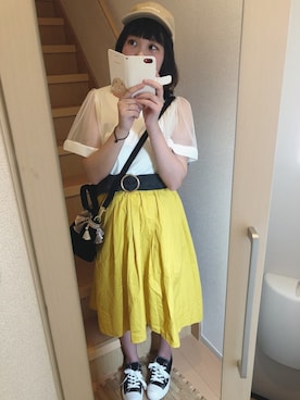 りえってぃさん（レディース・159cm）の夏コーディネート