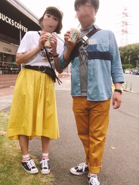 「ミッキー」｜りえってぃさん（レディース・159cm）の夏コーディネート