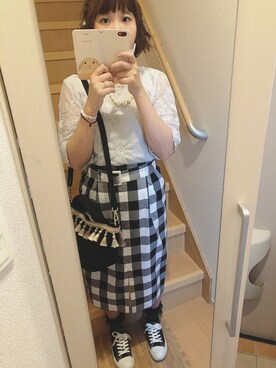 「ANGEL HEART（エンジェルハート）のアイテム」を使った、りえってぃさん（レディース・159cm）の秋コーディネート