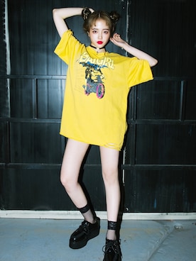 「yellow」｜mixxmixさん（レディース・163cm）の春コーディネート