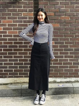 「mixxmixのアイテム（その他トップス）」を使った、mixxmixさん（レディース・164cm）の冬コーディネート